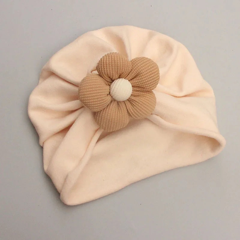 0-12M Infant Accessories Cute Flower Spring Autumn Cotton Newborn Baby Bebe Girl Hat Socks Two Pieces Set