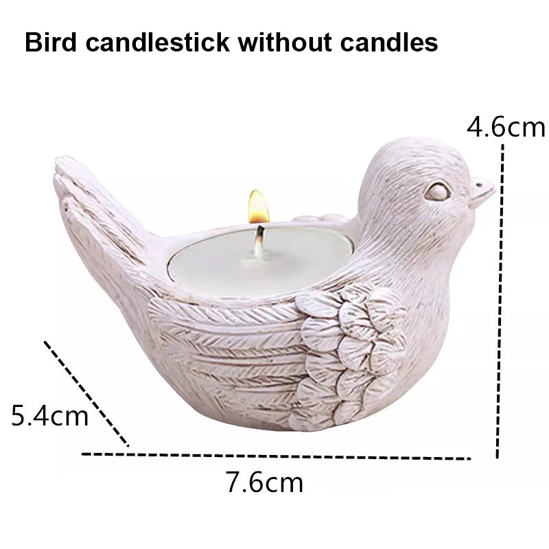 Candle Holder Candlesticks For Candles Resin Candleholder Statue Sculptures Dining Table Decorations Living Room African Women