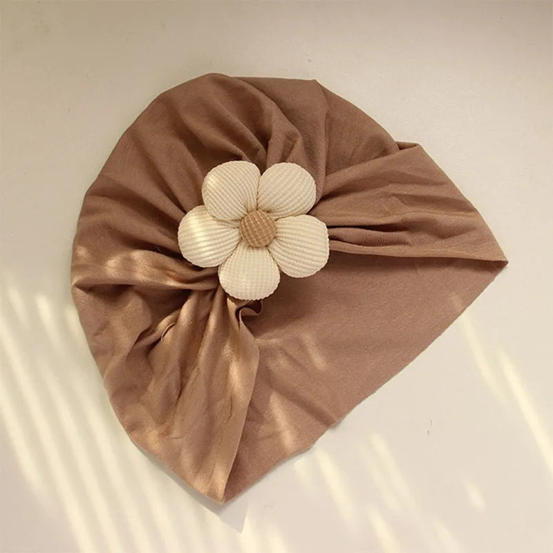0-12M Infant Accessories Cute Flower Spring Autumn Cotton Newborn Baby Bebe Girl Hat Socks Two Pieces Set