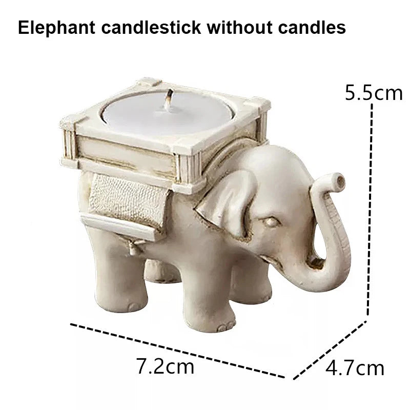 Candle Holder Candlesticks For Candles Resin Candleholder Statue Sculptures Dining Table Decorations Living Room African Women