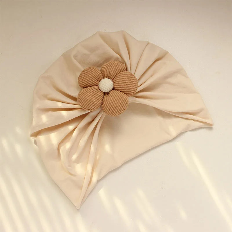 0-12M Infant Accessories Cute Flower Spring Autumn Cotton Newborn Baby Bebe Girl Hat Socks Two Pieces Set